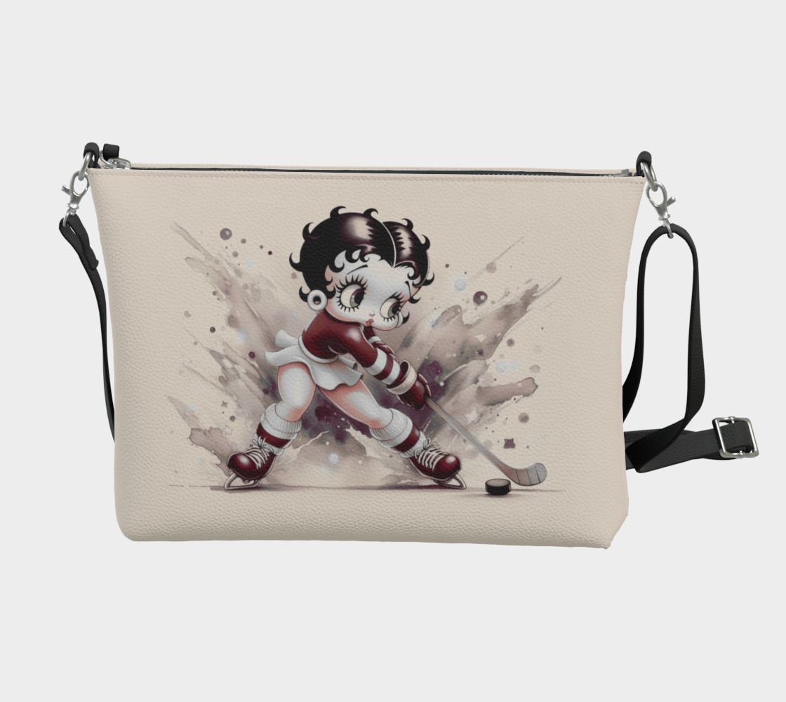 Hockey Betty Boop Mini Bag in Sepia Tones