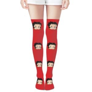 Red Betty Boop Thigh High Stockings