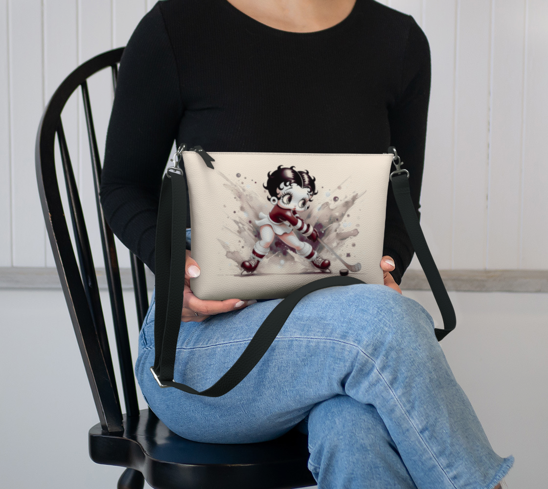 Hockey Betty Boop Mini Bag in Sepia Tone