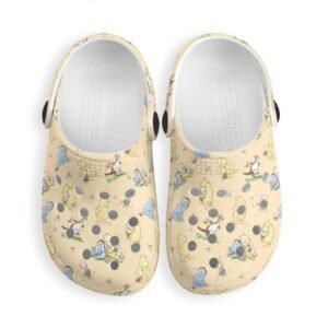 Kid's Winnie the Pooh Rubber Clogs in Yellow