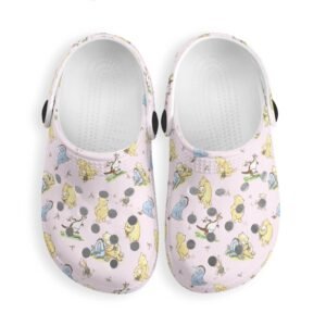 Kid’s Winnie the Pooh Rubber Clogs in Pink