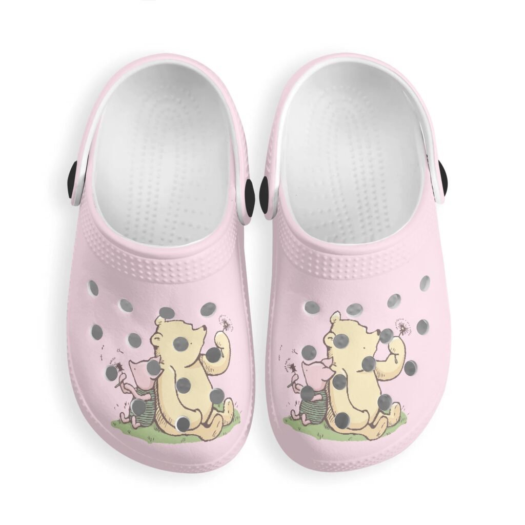 Kid’s Winnie the Pooh Shoes with Vent Holes in Pink