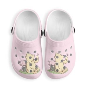 Kid’s Winnie the Pooh Shoes with Vent Holes in Pink