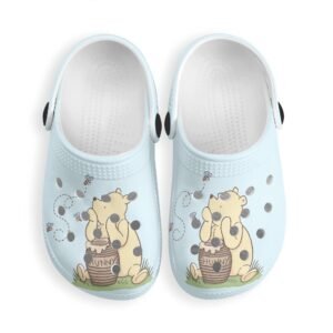 Kid's Winnie the Pooh Shoes with Vent Holes in Blue