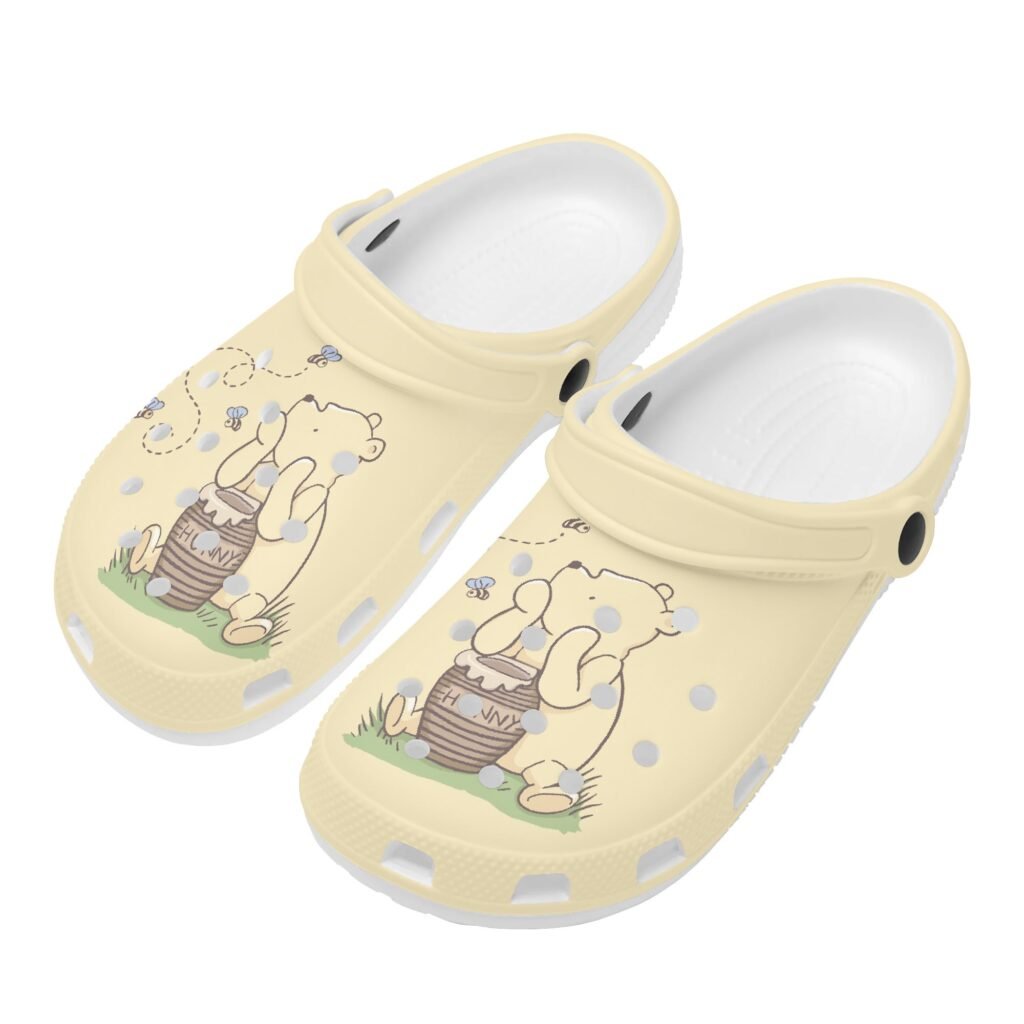 Yellow Winnie the Pooh Rubber Clogs