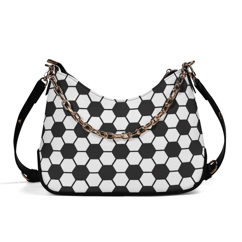 Soccer Ball Purse With Chain Decoration
