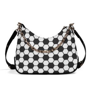 Soccer Ball Purse With Chain Decoration
