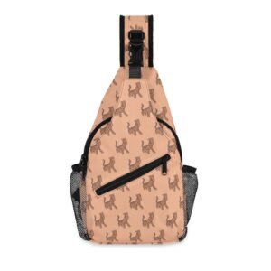 Tigger Sling Bag | Orange Tigger Chest Crossbody Bag with Adjustable Strap