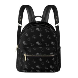 Black Winnie the Pooh Mini Backpack in Vegan Leather