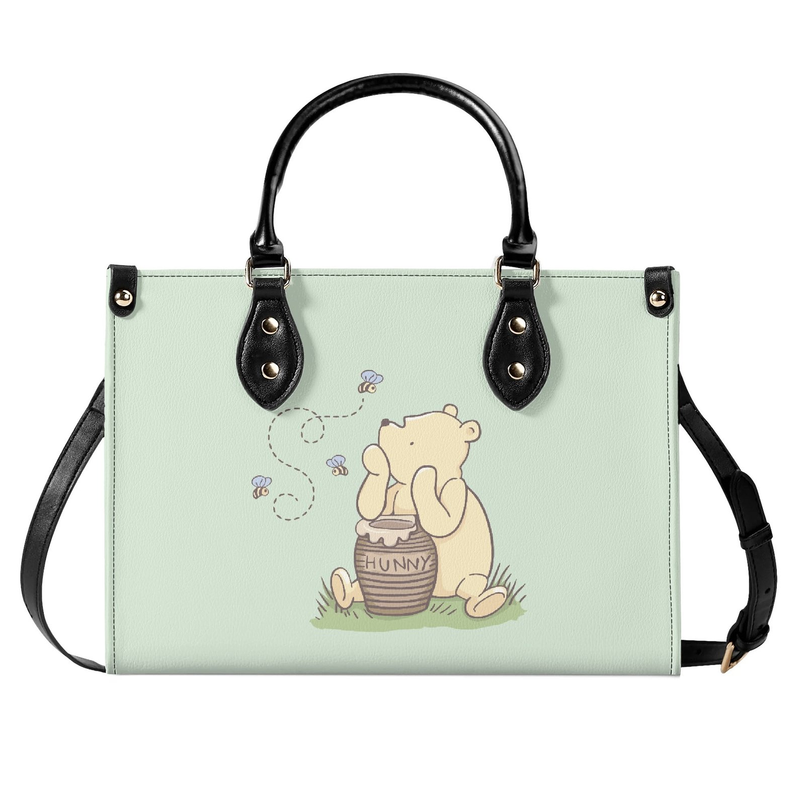 Green Winnie the Pooh Handbag in Vegan Leather - Image 16