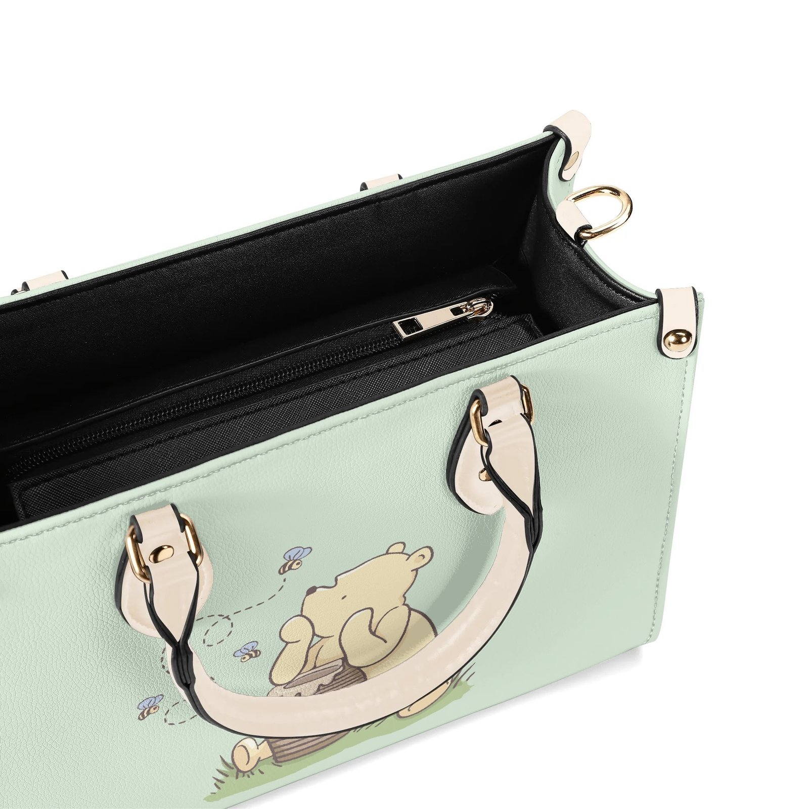 Green Winnie the Pooh Handbag in Vegan Leather - Image 10
