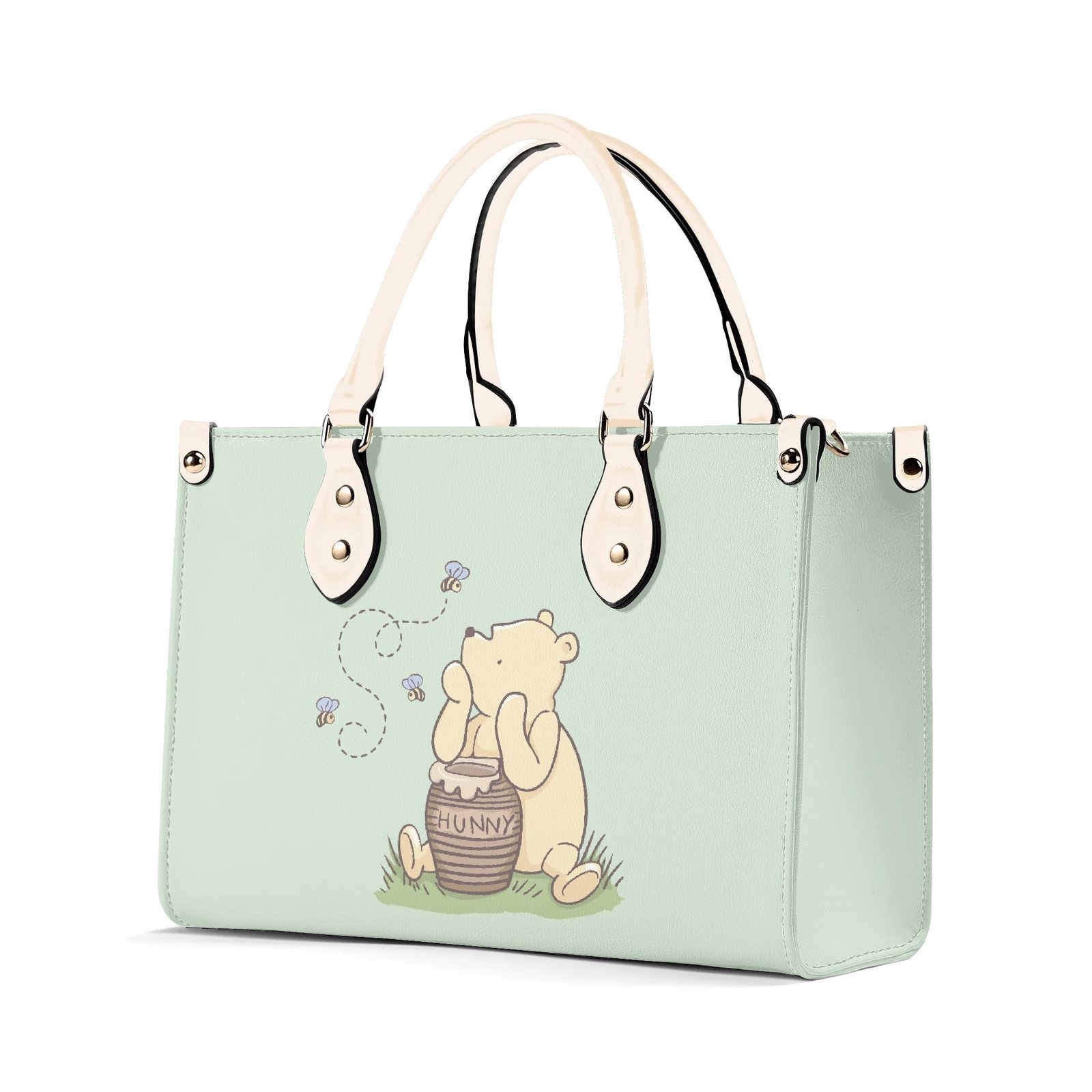 Green Winnie the Pooh Handbag in Vegan Leather - Image 2