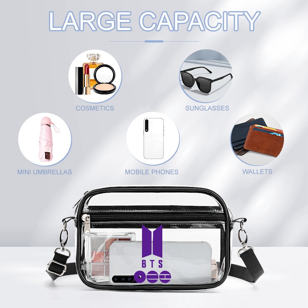 Purple BTS Clear Mini Bag - Image 4