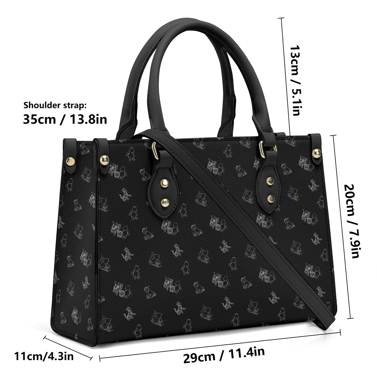 Black Winnie the Pooh Handbag - Image 8