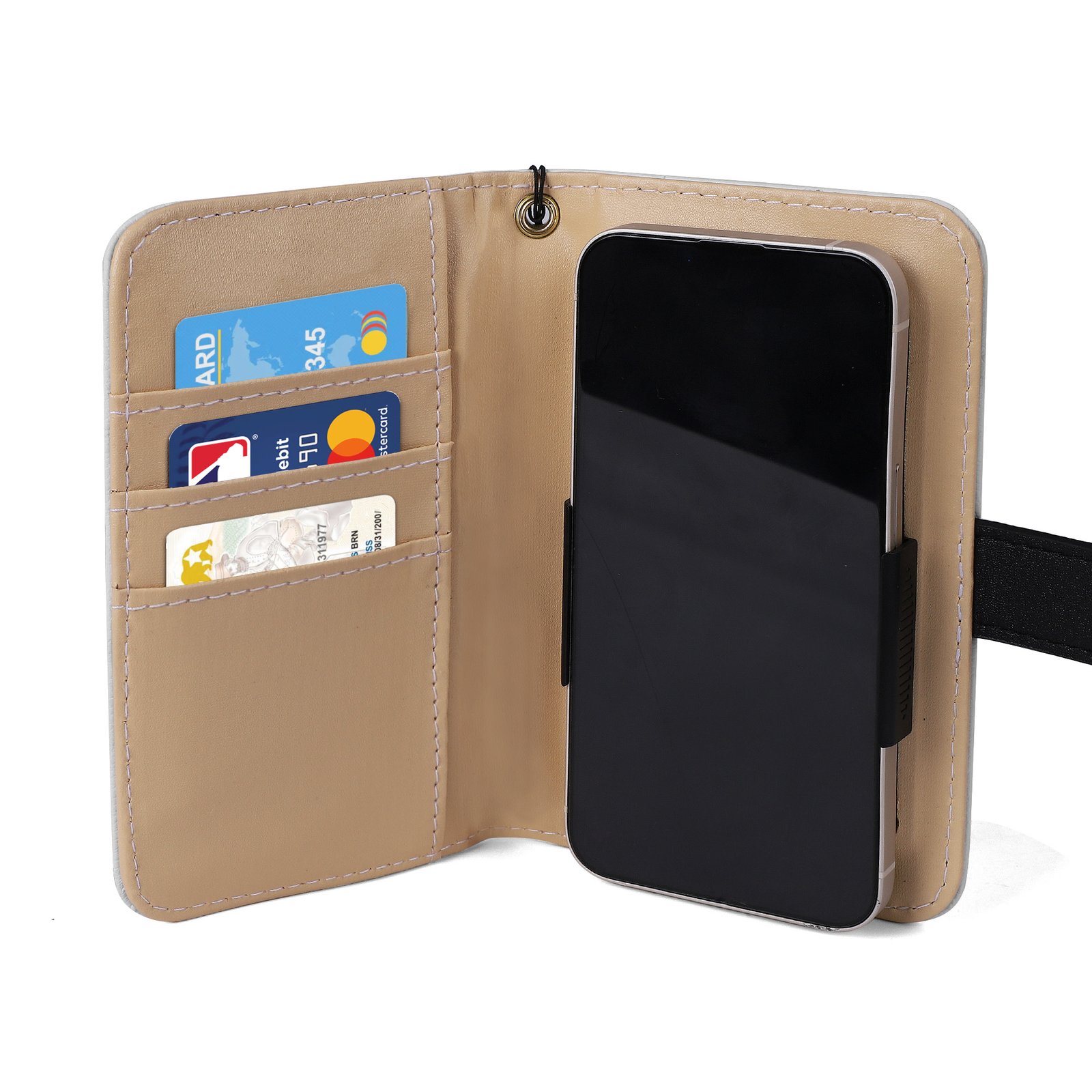 Mickey Mouse Helms and Anchors Brown Phone Flip Case Steamboat Willie Phone Wallet - Image 11