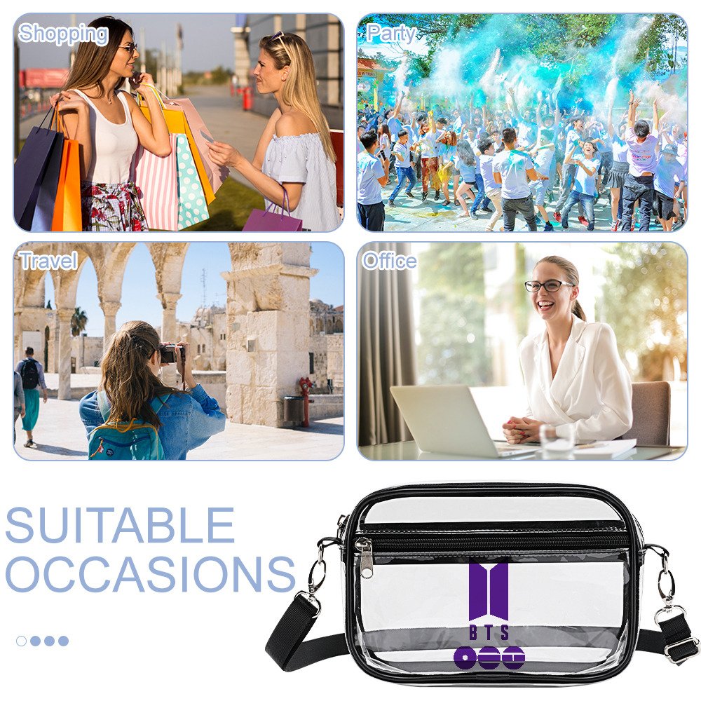 Purple BTS Clear Mini Bag - Image 6
