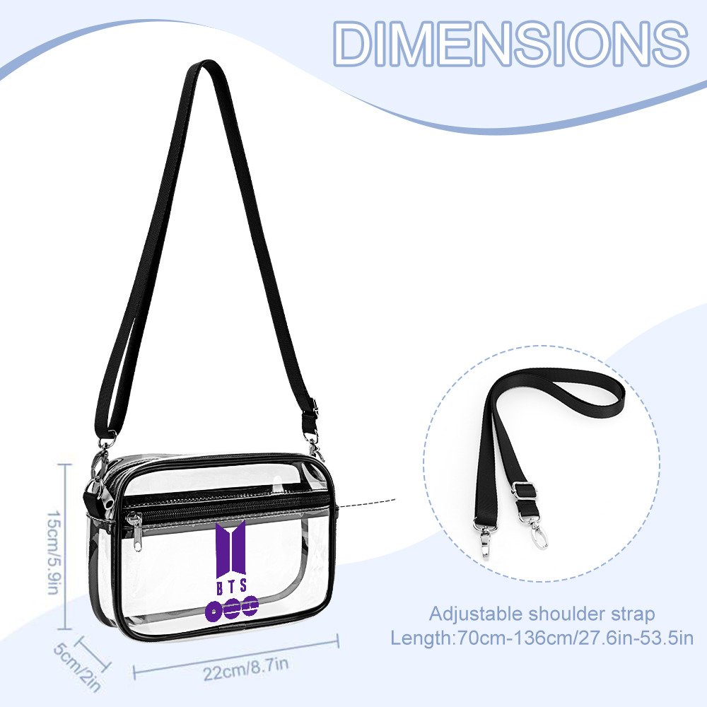 Purple BTS Clear Mini Bag - Image 2