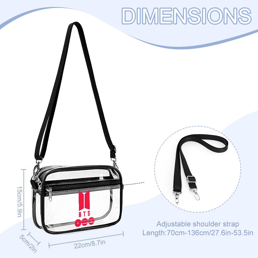 Red BTS Clear Mini Bag - Image 2