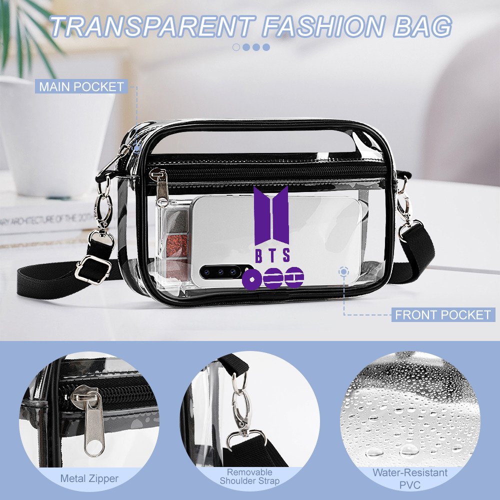 Purple BTS Clear Mini Bag - Image 7