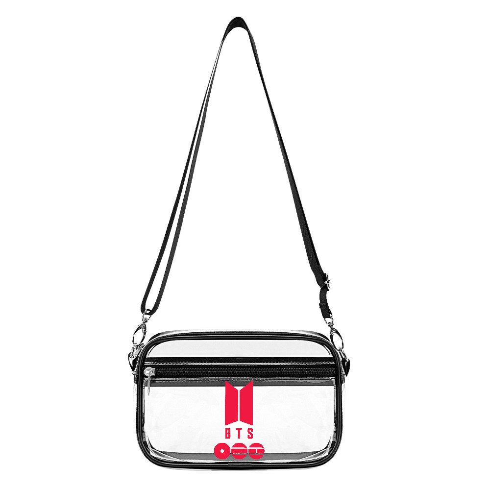 Red BTS Clear Mini Bag