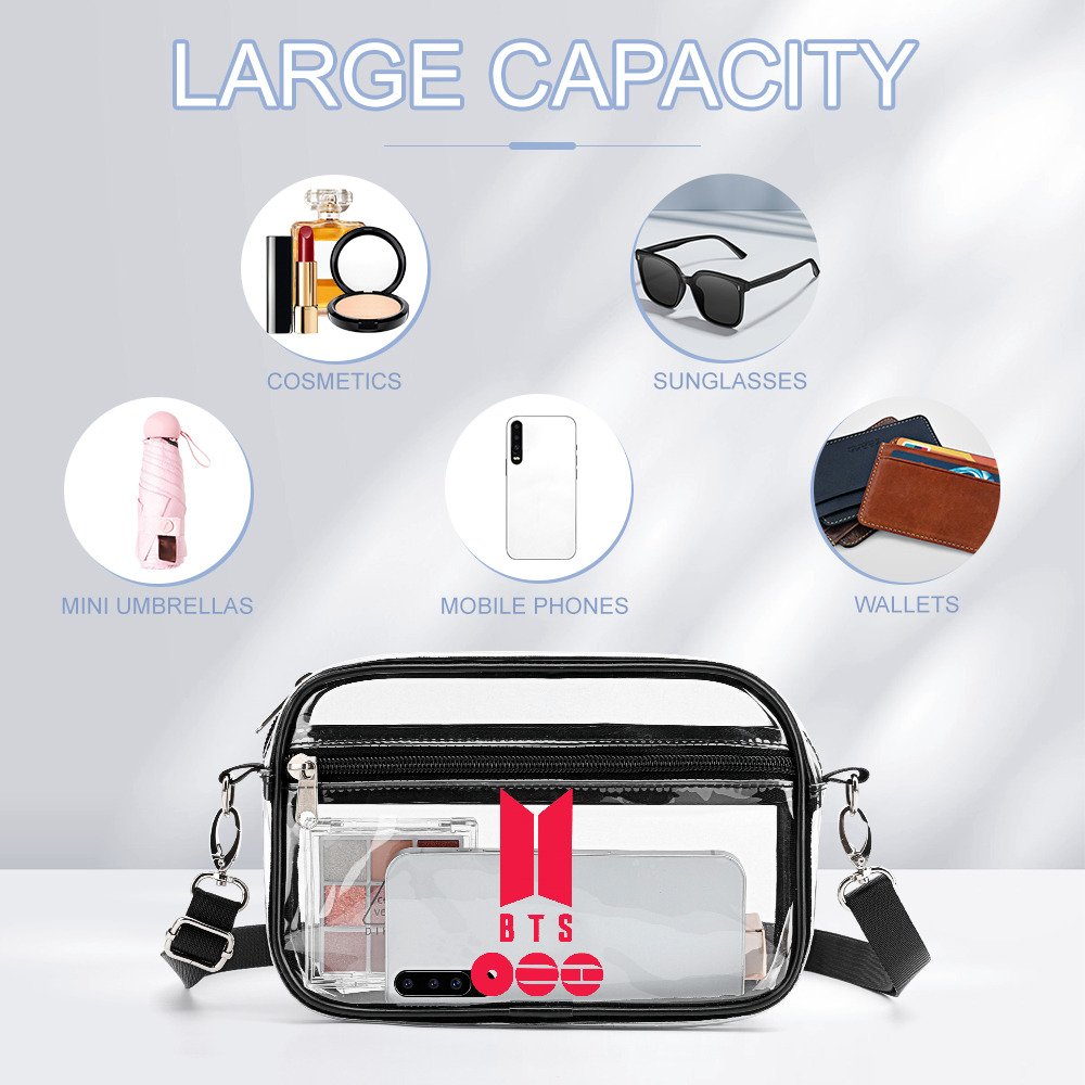 Red BTS Clear Mini Bag - Image 4