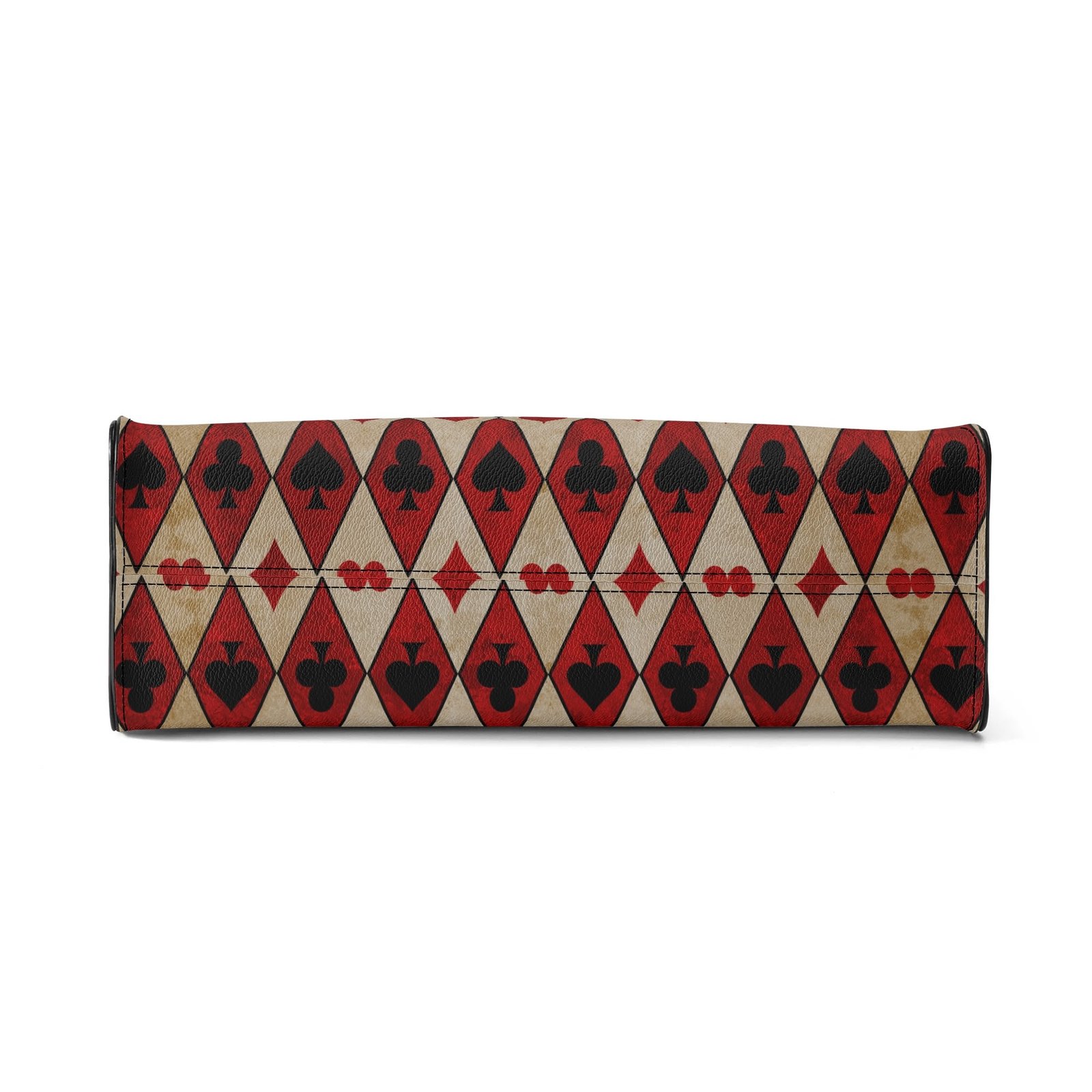 Playing Cards Handbag With Crossbody Strap in Vegan Leather - Image 4
