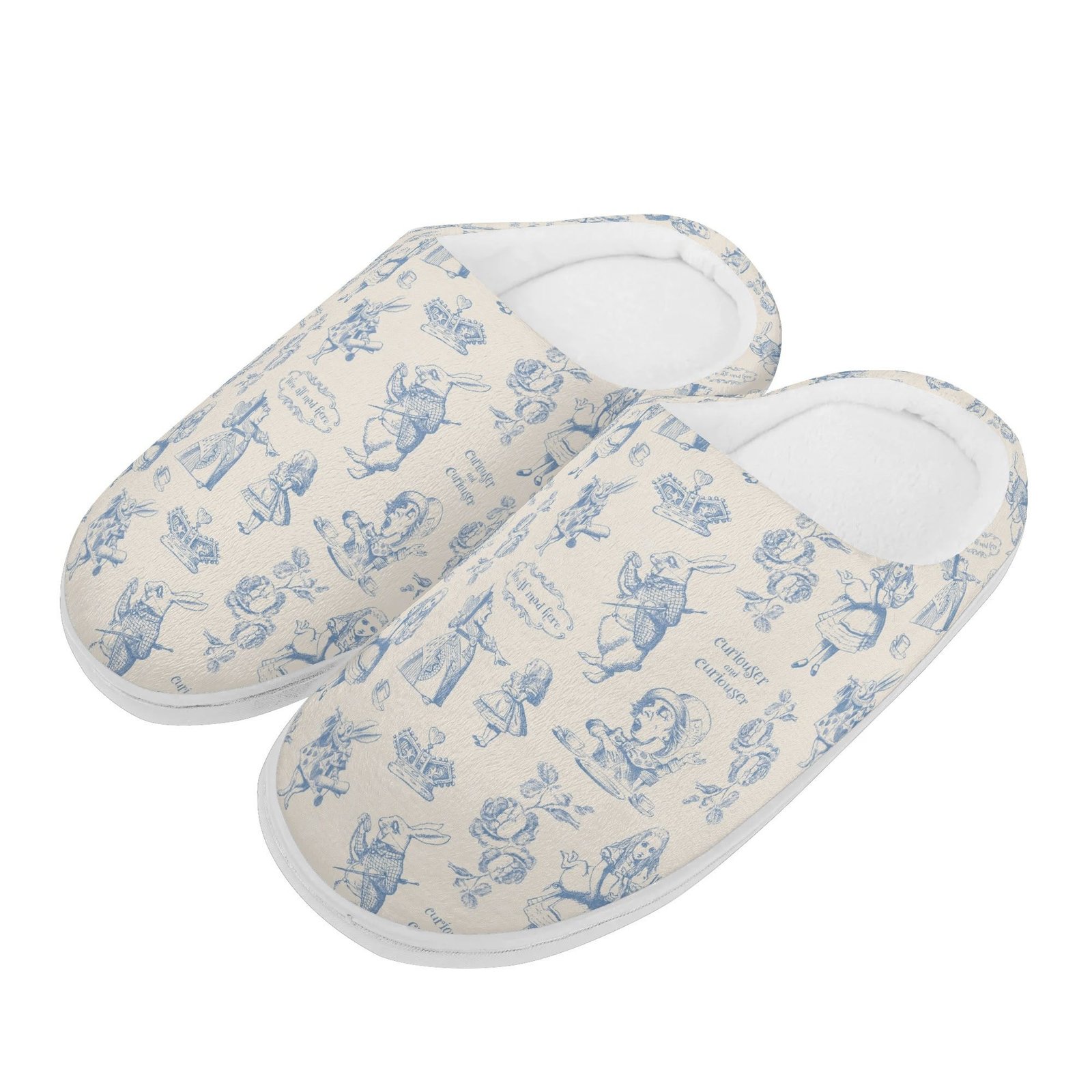 Blue Alice in Wonderland Slippers - Image 2