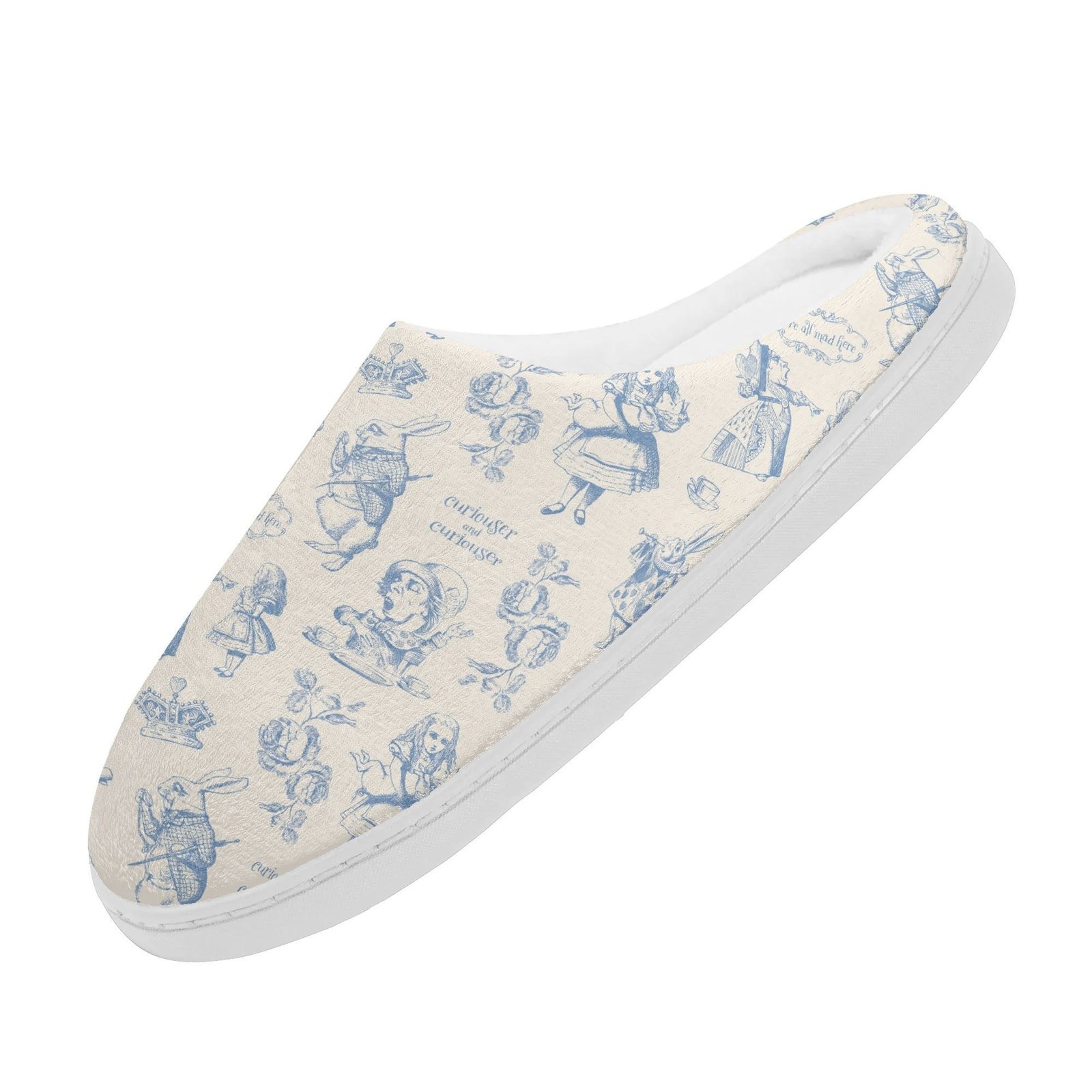 Blue Alice in Wonderland Slippers - Image 3