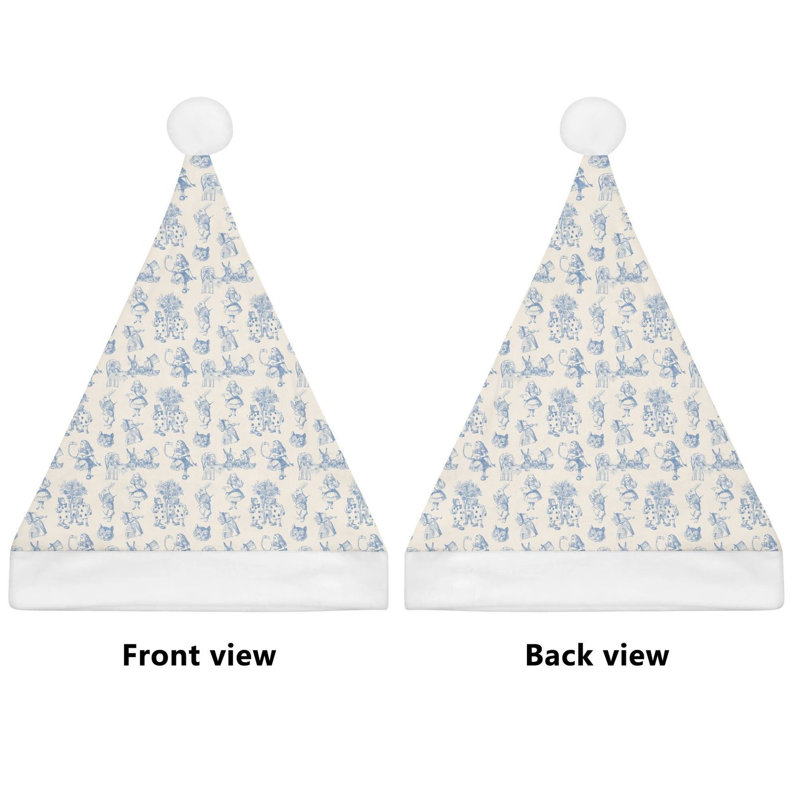 Alice in Wonderland Christmas Santa Hat | Blue - Image 2
