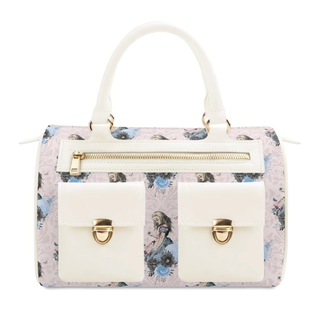 Pink Alice in Wonderland Handbag | Baguette Bag