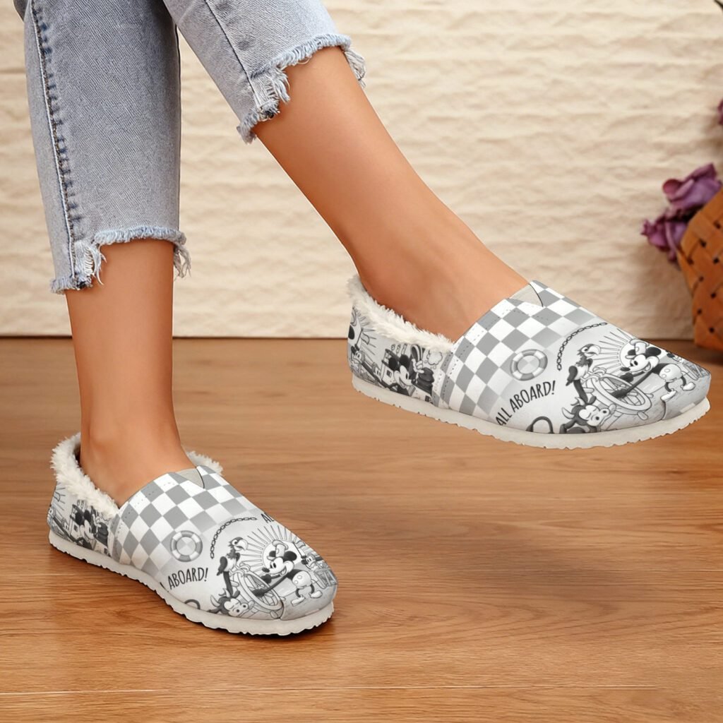 Fluffy Steamboat Willie Women's Shoes